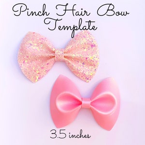 4 Hair Bow Bundle SVG Hair Bow SVG, PDF Digital Template Hair Bow ...