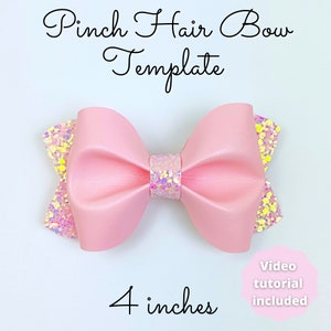 Pinch Hair Bow Template SVG Hair Bow SVG PDF Digital - Etsy