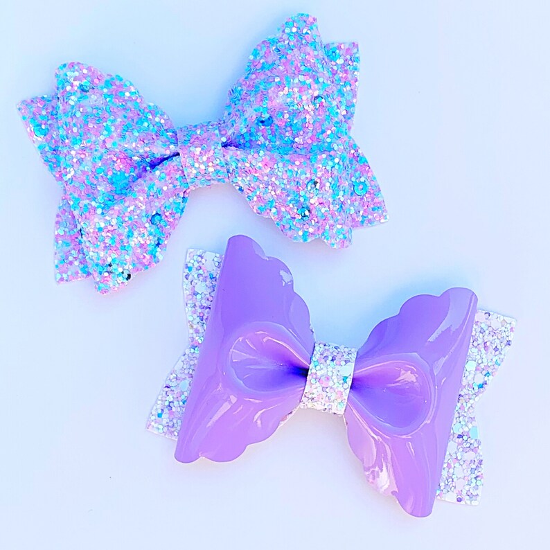 Download Scalloped Pinch Hair Bow Template SVG Hair Bow SVG PDF | Etsy