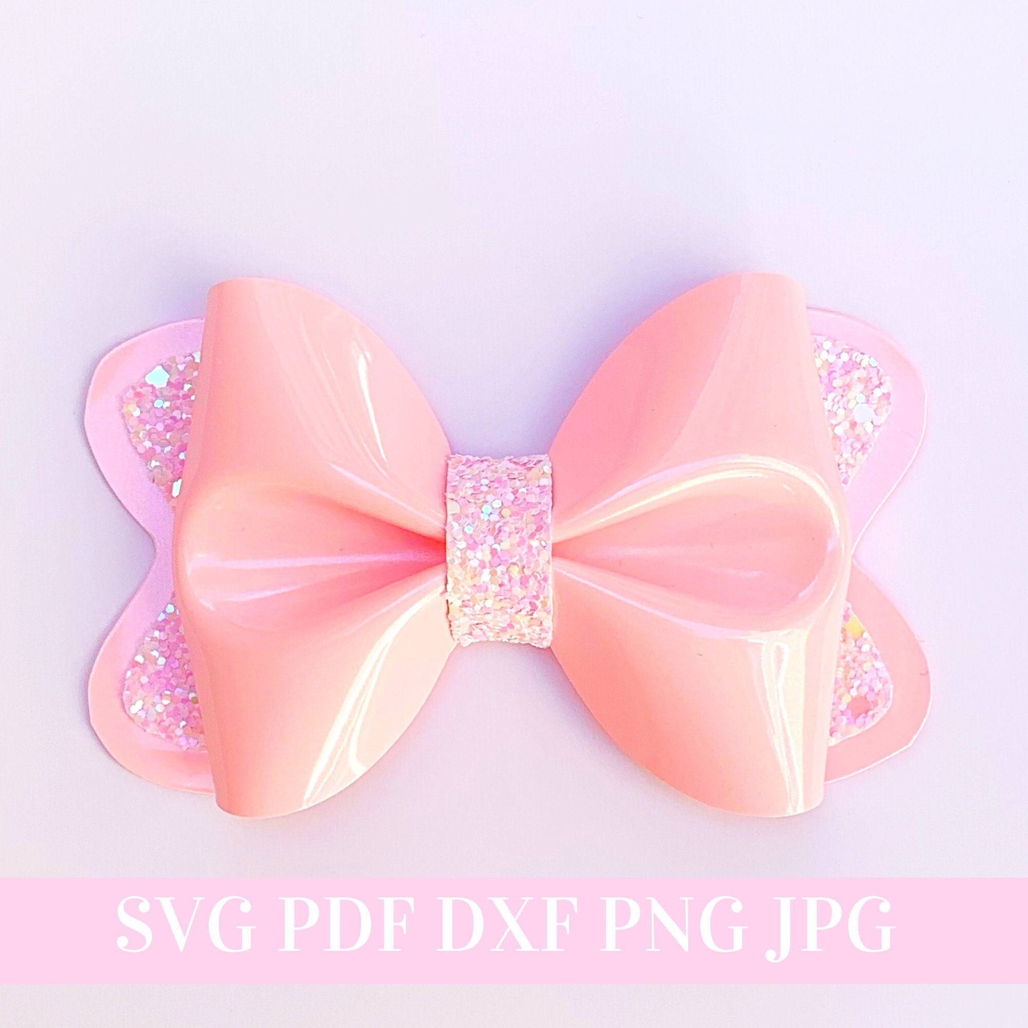 Pinch Hair Bow Template SVG - 4 Inches - Hair Bow SVG, PDF - Digital ...
