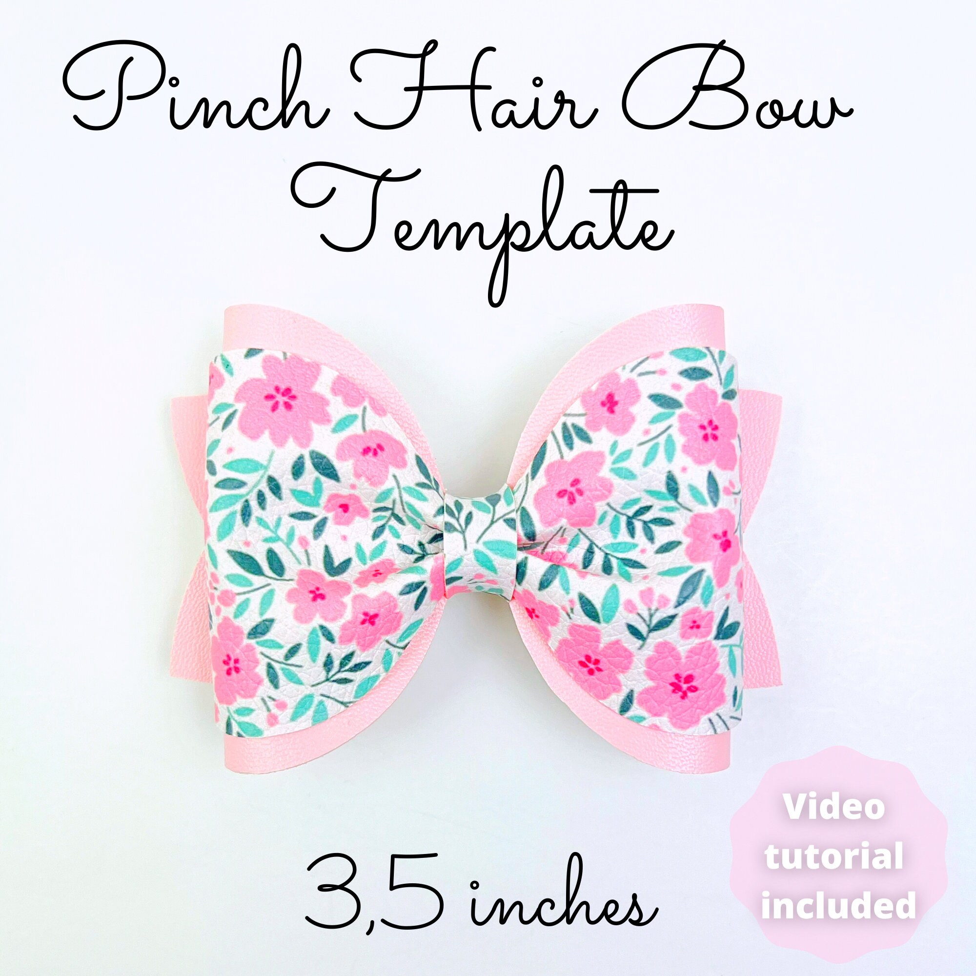 Pinch Hair Bow Template SVG 35 Inches Hair Bow SVG PDF - Etsy