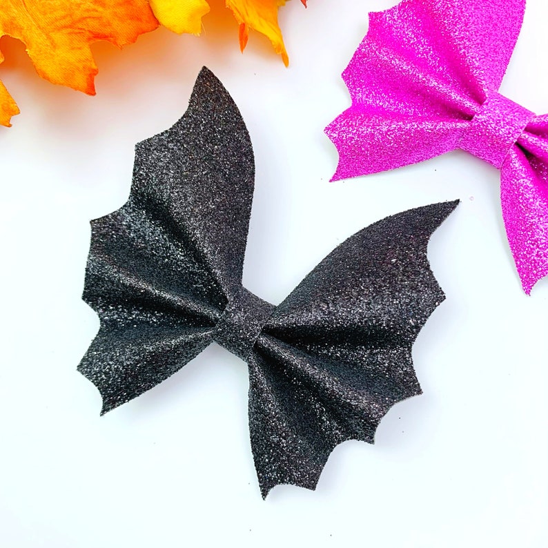 Bat Hair Bow Template SVG Halloween Hair Bow SVG PDF Etsy