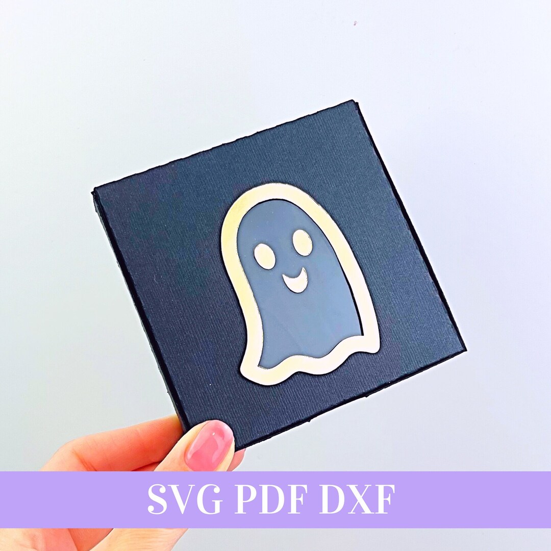 Halloween Ghost Bow Box Template - Halloween Hair Bow Box SVG, PDF ...