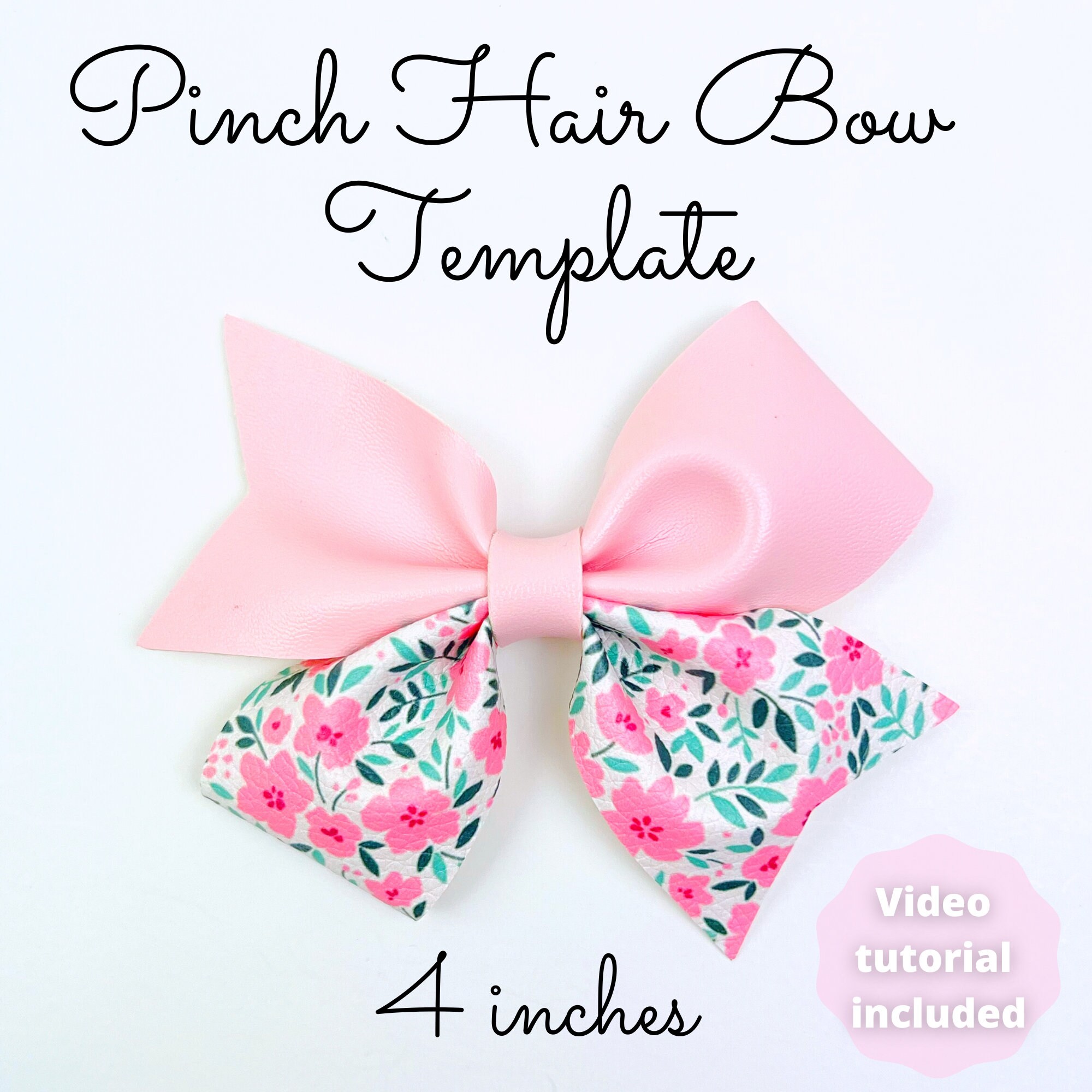 Pinch Hair Bow SVG - Hair Bow Template SVG, PDF - Digital Template ...