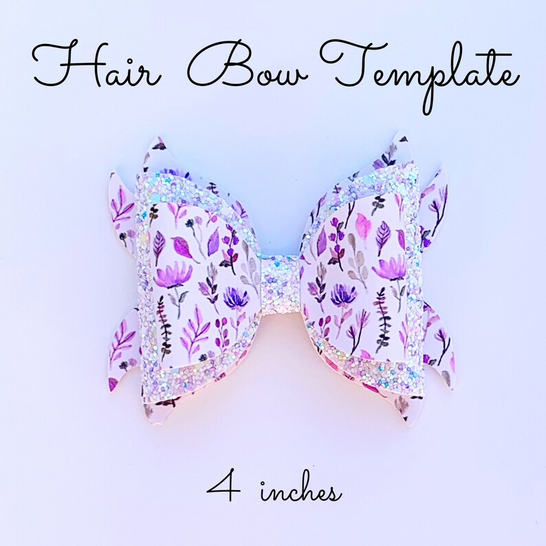 Hair Bow Template SVG Hair Bow SVG PDF Digital Template Etsy