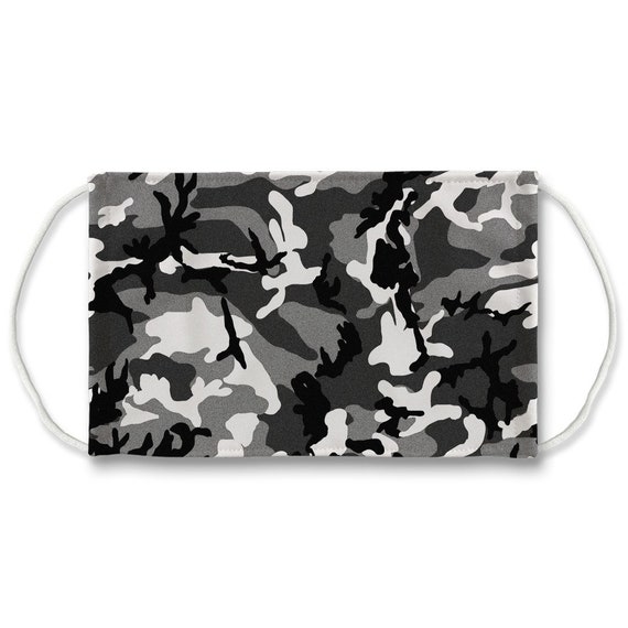 Camo Black And White Face Mask With New Protective Pm2 5 Etsy - black surgeon mask roblox