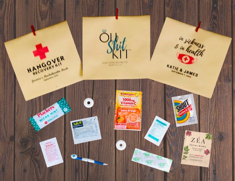 SUPPLIES INCLUDED Complete Hangover Kit Arrives assembled Etsy