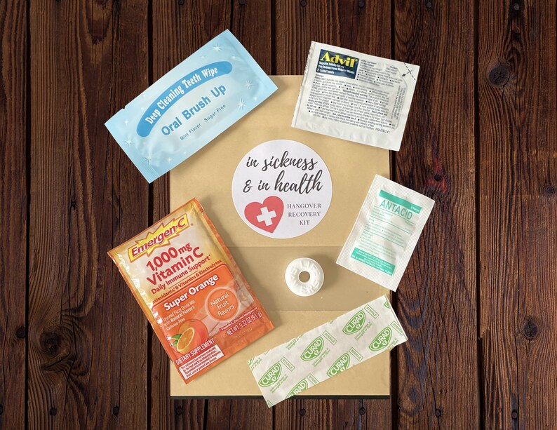 BULK Complete Hangover Recovery Kit With Supplies for Etsy