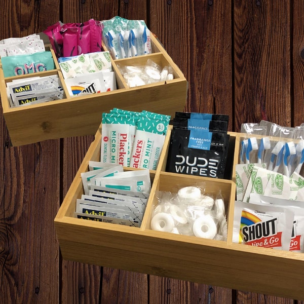 Bathroom Amenities Tray - Hospitality Baskets for Weddings, Parties, & More!