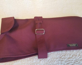 Burgundy Waterproof Fleece Lined Bespoke Dog Coat