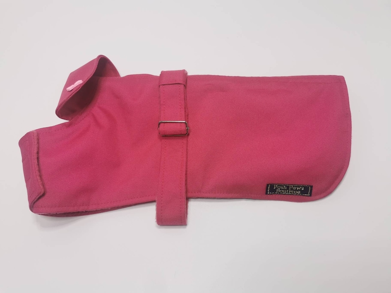 Pink Waterproof Dog Coats Fleece Lined. Etsy Australia