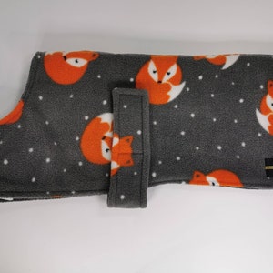 Fox Print Fleece Dog Coats