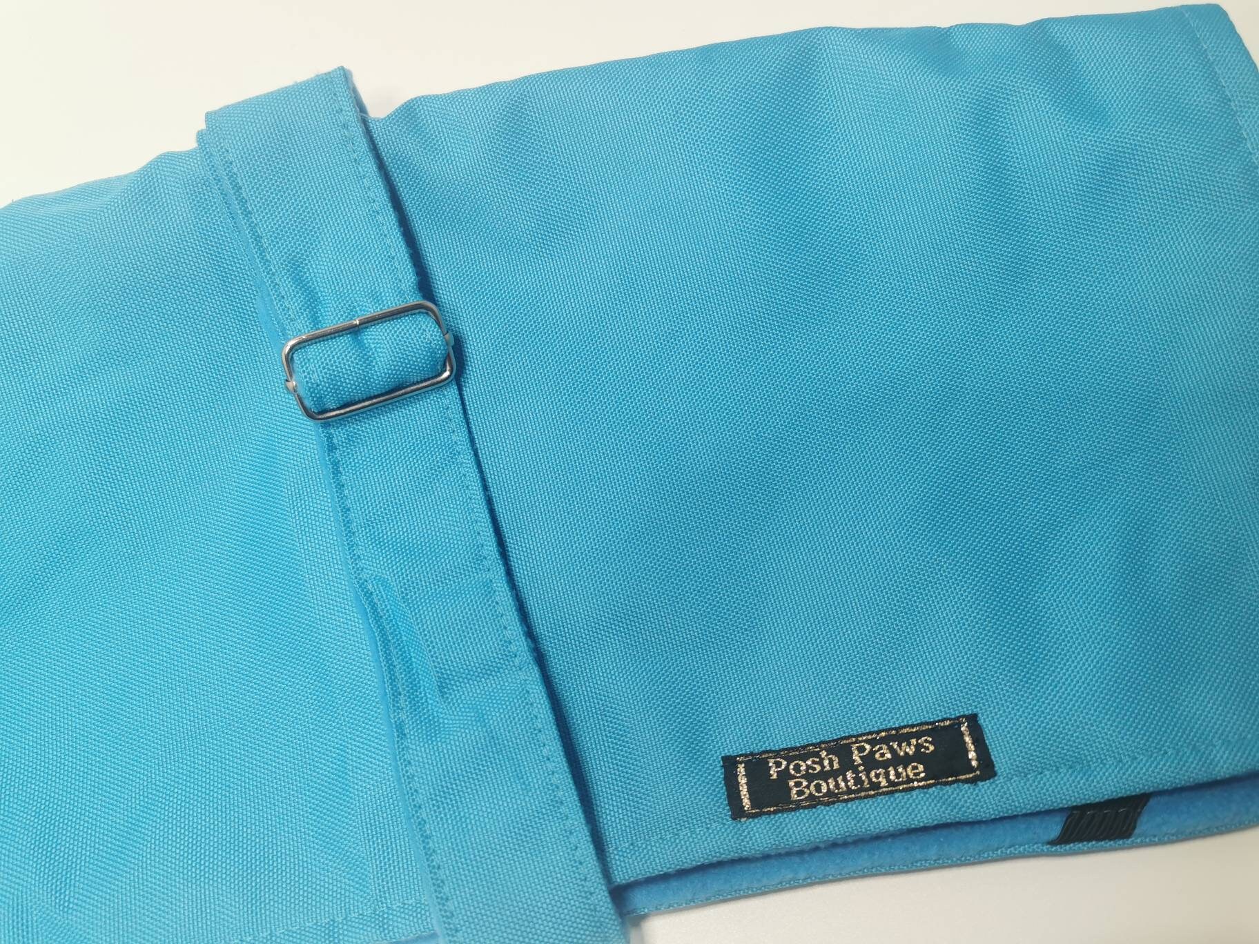 Turquoise Waterproof Dog Coat With Fleece Lining Etsy