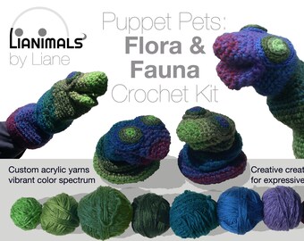 Häkeln Puppet Kit: Flora & Fauna Puppet Haustiere