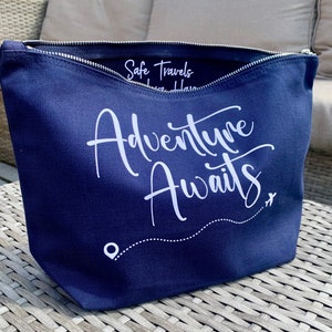 Hidden Message Personalised Travel Bag Gift | Travel Document Pouch | Family Passport Holder | Toiletries Bag | Travel Gift | Travelling |