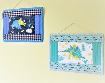 Juego de decoración de pared con dinosaurios acolchados, decoración para habitación infantil