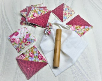 Washable Cotton Face Pads Set: Reusable Makeup Remover Wipes with Wash Bag