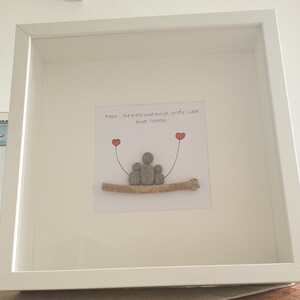 Steinbild Vatertag Geschenk Papa