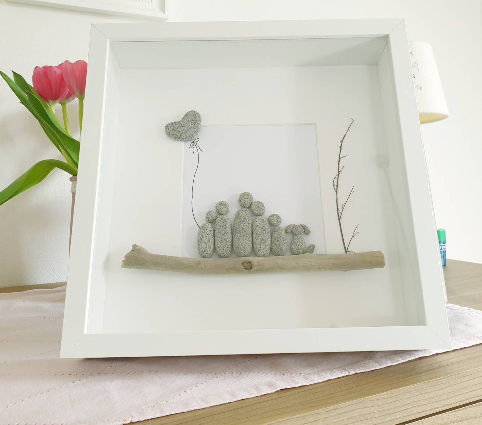 Steinbild Familie Kind Geschenk Muttertag Oma Opa Familie Bild Etsy