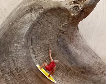 In The Curl | Decorative Driftwood Wave Wall Shelf