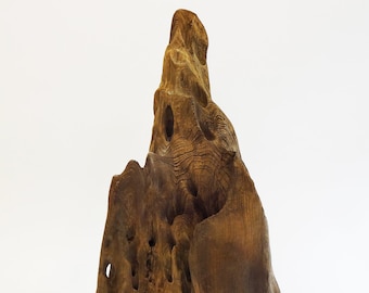 Ball's Pyramid | Weathered Driftwood Table Sculpture