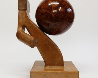 Balancing Act | Minimalist Wooden Table Sculpture