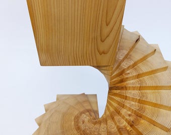 Round Trip | Solid Cedar Abstract Tabletop Sculpture