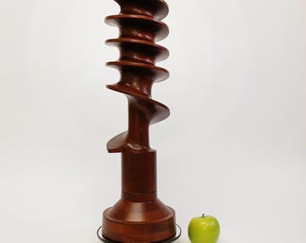 Drill | Rotating Wooden Foundry Pattern Table Sculpture
