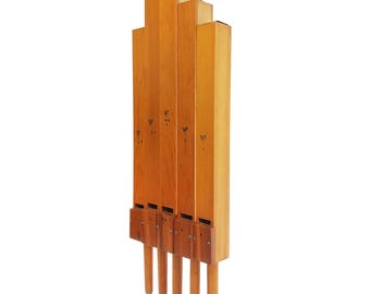 5 Organ Pipes | Vintage Wood Flutes for Wall or Countertop Display
