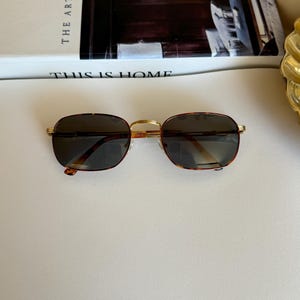 Deadstock Vintage Sunglasses, Italian Made 90’s Production Vintage Sunglasses, Gold Frame NOS Vintage Sunglasses, New Old Stock Sunglasses