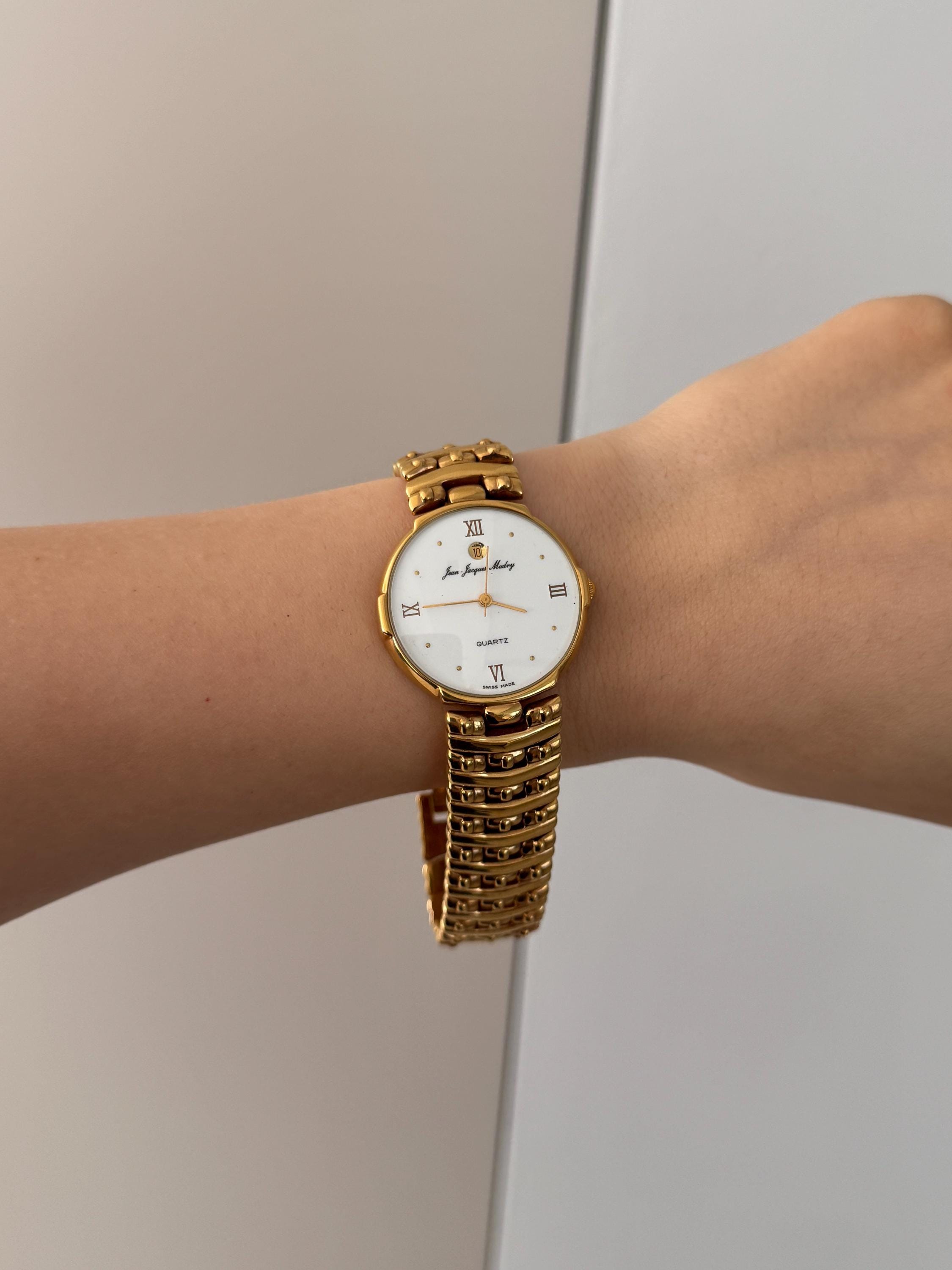 Women’s Vintage Gold Plated Watch, 90s Deadstock Vintage Watch, New Old Stock Swiss Quartz Vintage Watch, gift for her