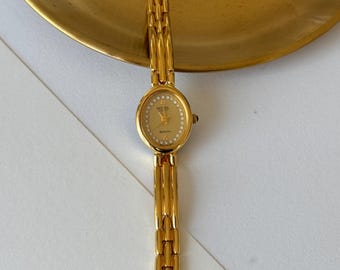 Ladies Vintage Gold Plated Watch, 90s Women’s Deadstock Vintage Watch, New Old Stock Vintage Watch, Gift for her