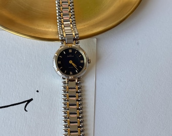 Women’s Vintage Gold Plated Watch, 90s Deadstock Vintage Watch, New Old Stock Swiss Quartz Vintage Watch, Gift for her