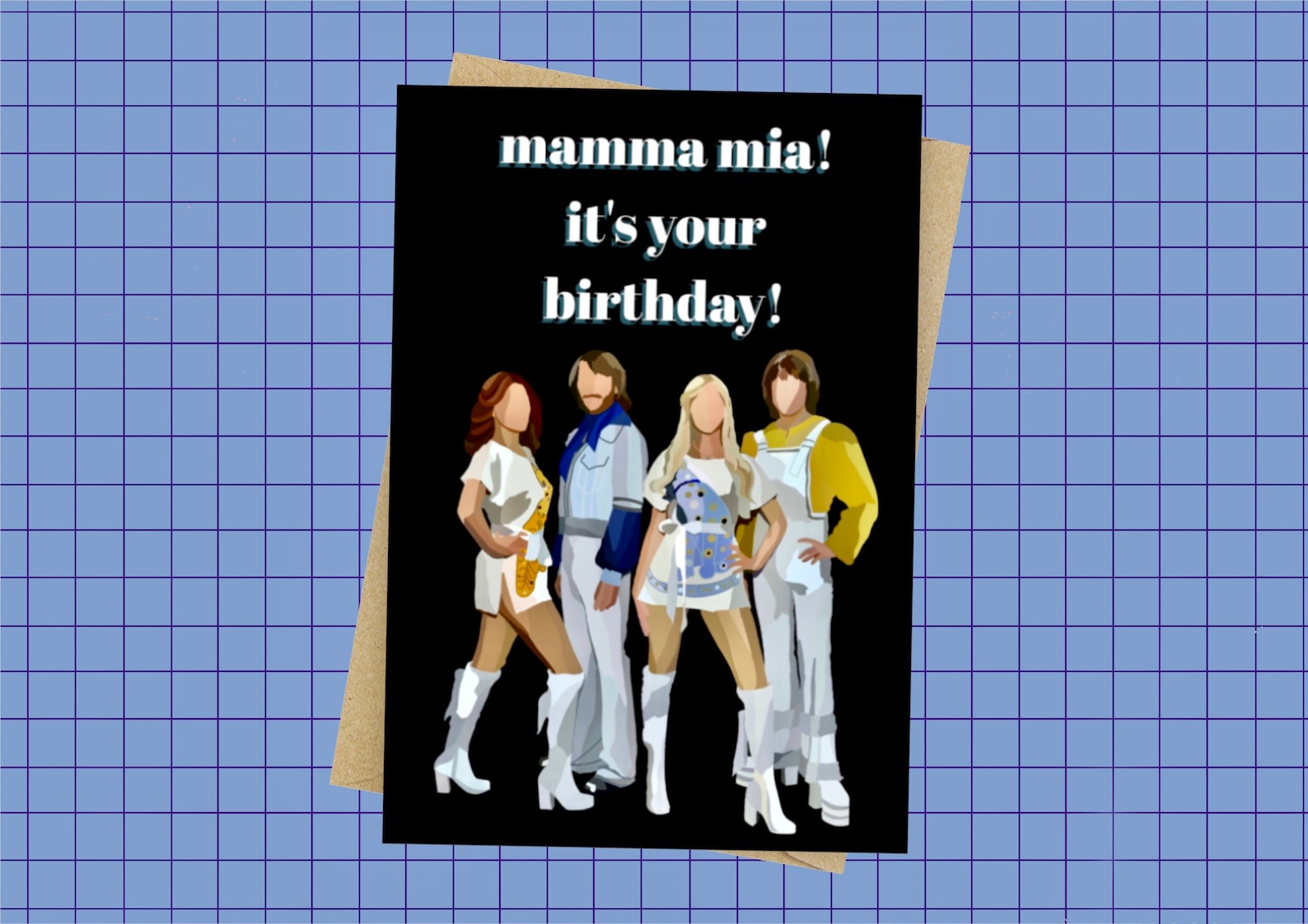 Abba Birthday Card Mamma Mia Birthday Card Occasion Card Etsy