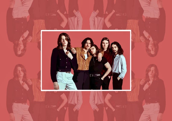 Blossoms Band Digitally Drawn Minimalist Print Blossoms Band Etsy