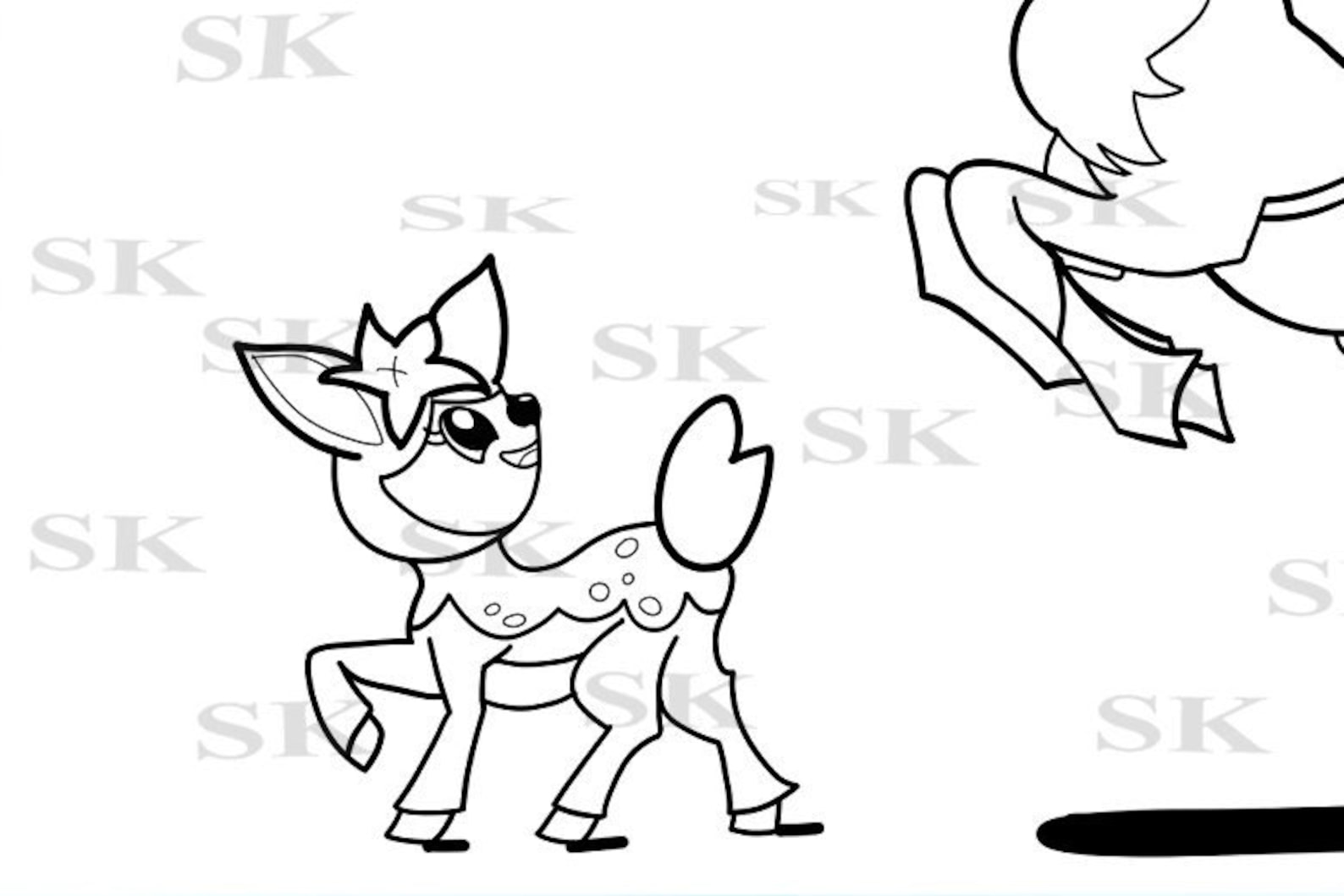 Pokémon Deerling & Sawsbuck Printable/digital Coloring Page Pokémon