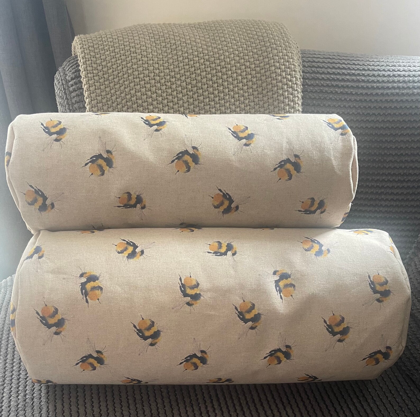 Handmade Linen Look Bolster Cushions in 2 Sizes Etsy UK