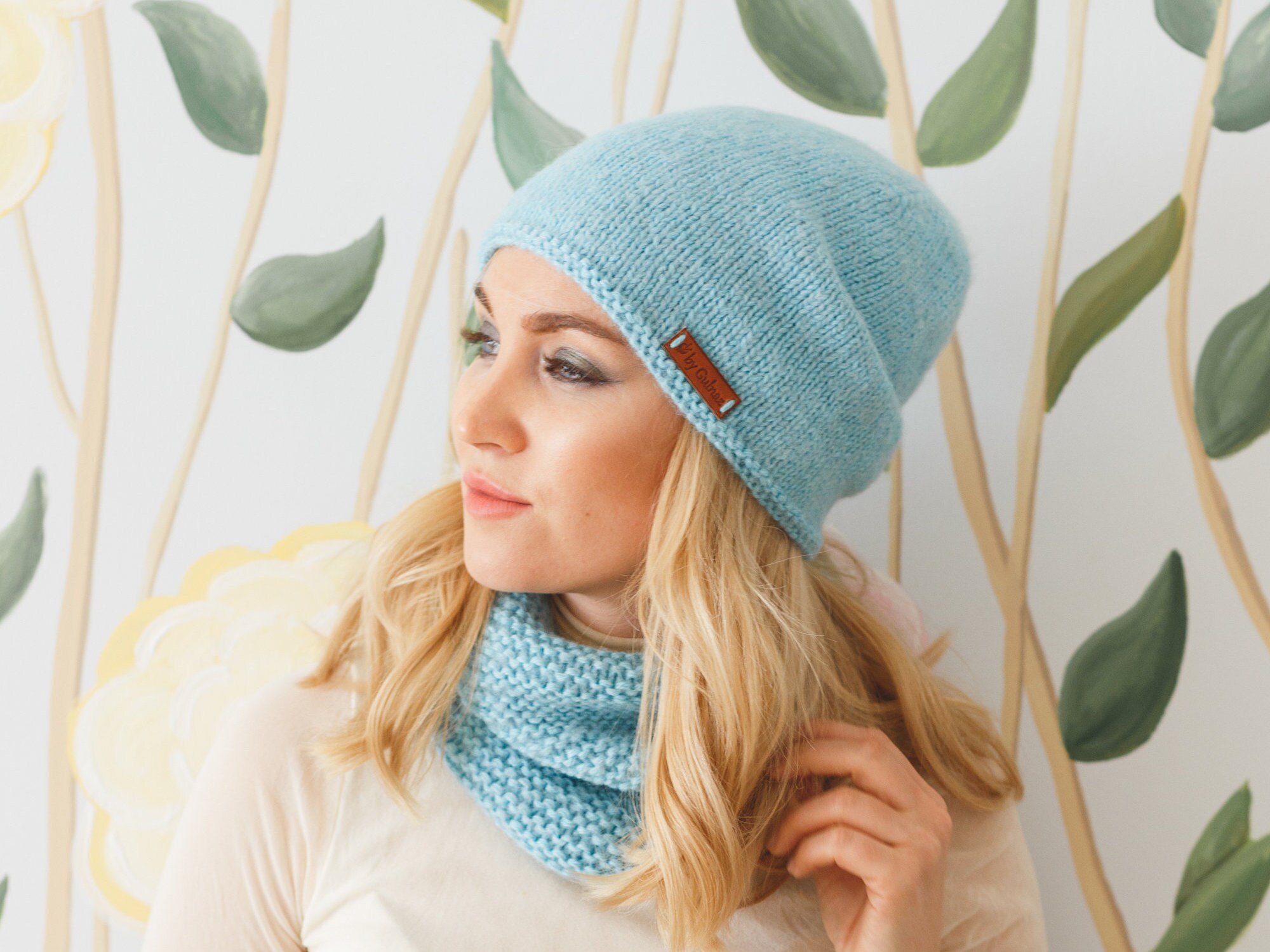 Knitted beanie hat Custom winter hat Knit accessories Snood Etsy