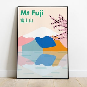 Mount Fuji Papercraft Mountain High Quality Print Etsy