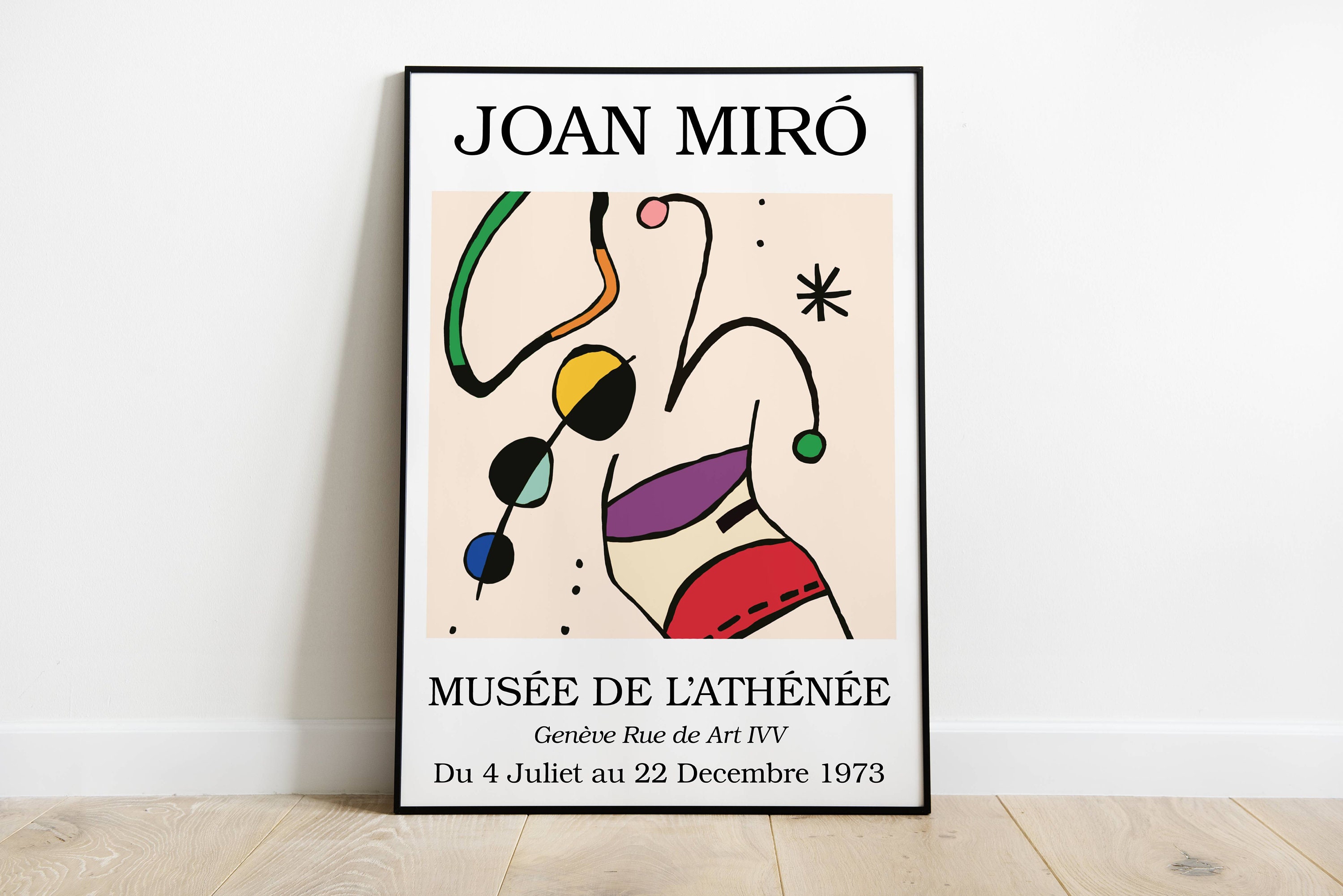 Joan Miro Art Details about / Joan Miro Exhibition Poster Miro Exhibition Print Miro Poster