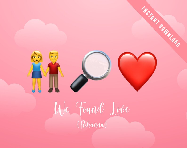 Bridal Shower Emoji Pictionary Printables Emoji Game Love Etsy UK