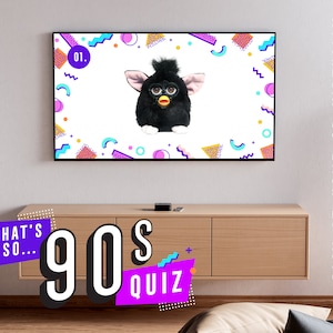 That&#39;s So 90s Quiz | Fun Zoom Quiz | 90s Culture | Powerpoint Quiz | Virtual Quiz | Office Icebreaker | Zoom Screenshare | Team Building