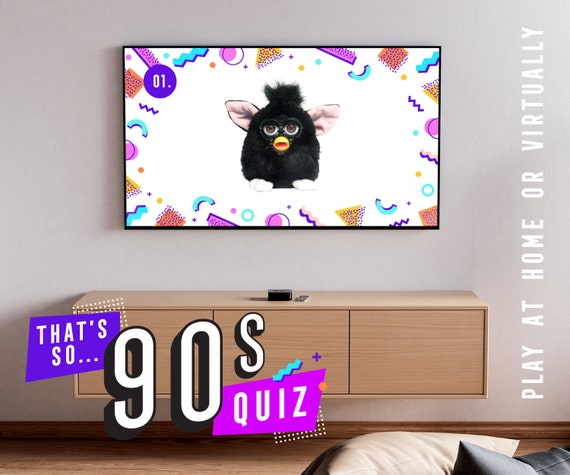That's So 90s Quiz | Fun Zoom Quiz | 90s Culture | Powerpoint Quiz | Virtual Quiz | Office Icebreaker | Zoom Screenshare | Team Building