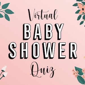 The Baby Shower Quiz Powerpoint Quiz Fun Virtual Quiz Emoji Pictionary Baby Shower Activities Zoom Quiz Modern Baby Shower Games image 2