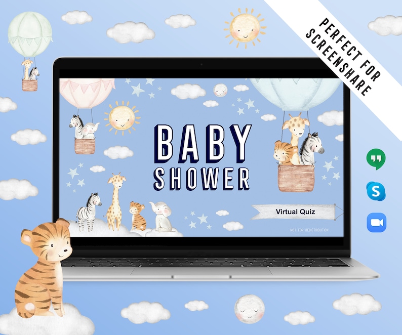 Virtual Baby Shower Powerpoint Game Baby Shower Quiz Etsy UK