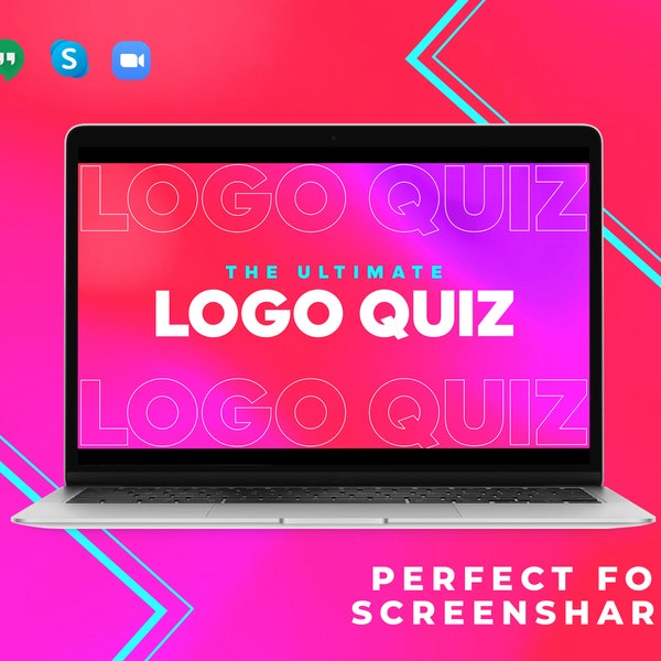 Logo Quiz | Fun Logo Quiz | Powerpoint Quiz | Virtual Quiz | Office Activities | Office Icebreaker | Zoom Screenshare Fun | Team Building