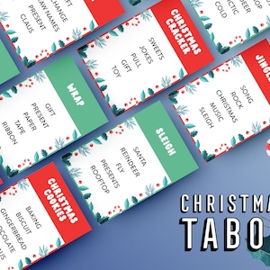 Kersttaboe | Kerstfeestspel | 90 kaarten | Kerstpret | Kerstfeestplezier | Raadspel | Directe download