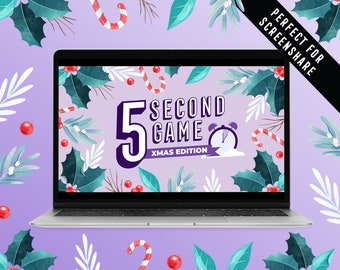 Christmas 5 Second Game | Powerpoint Quiz Fun | Virtual Christmas Game | Five Second Game | Zoom Game | Screenshare | Christmas Office Party