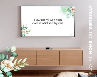The Bridal Shower Game | Virtual Bridal Shower | Bridal Shower Fun | Modern Questions | Bachelorette Party | Hen Do | Beautiful Design