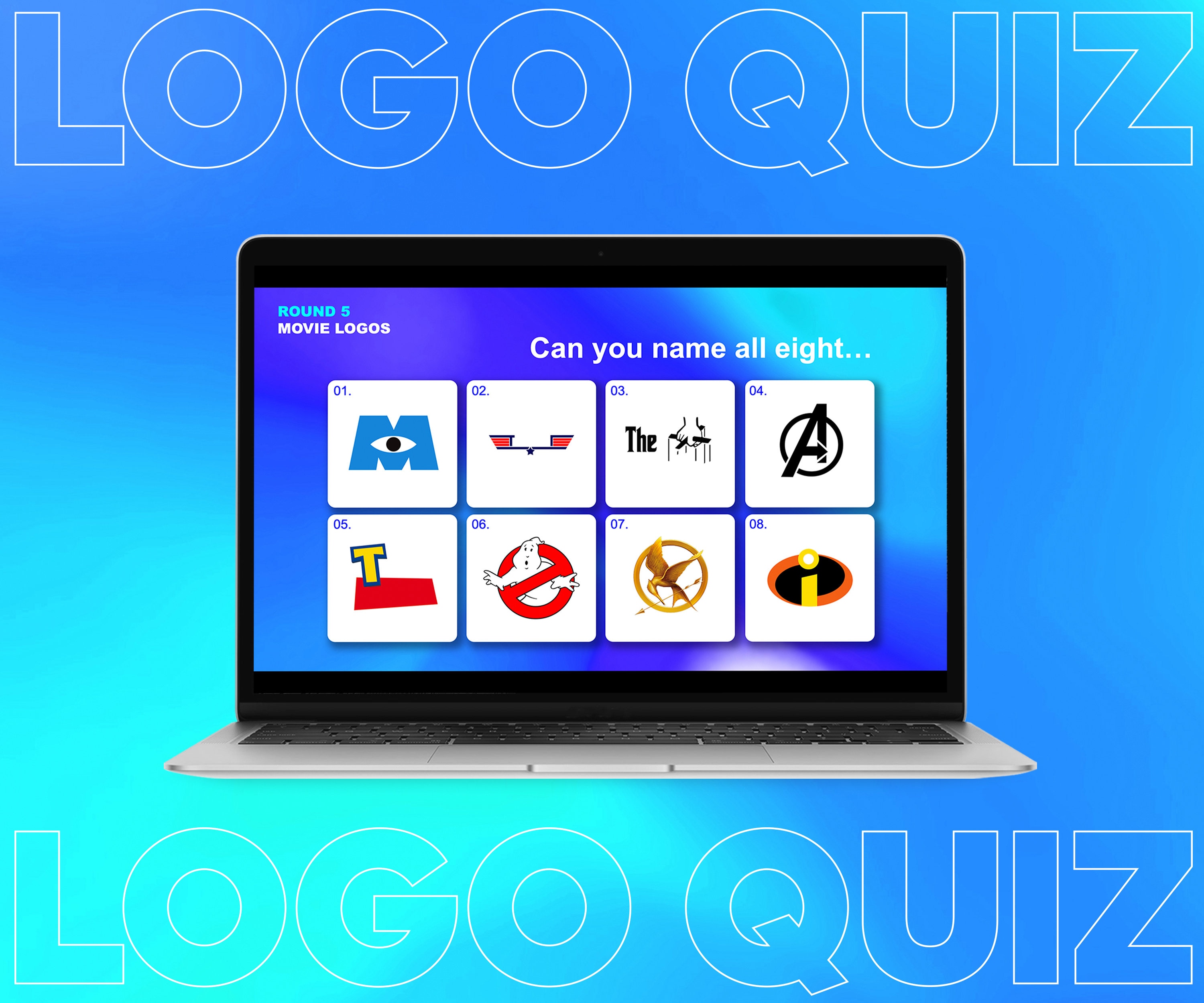 Logo Quiz Part 2 Fun Logo Quiz Powerpoint Quiz Virtual Etsy UK